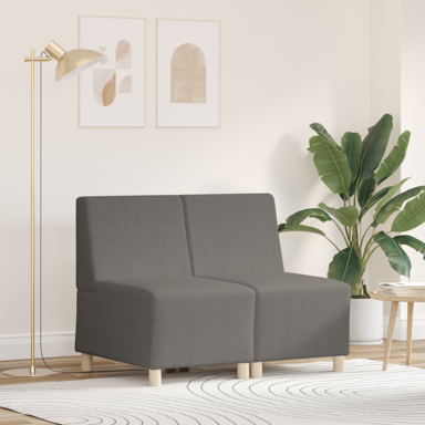 Sofa Chiar 2 kom, baršunasta tkanina, svjetlosiva