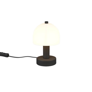 Stolna lampa Reality Glenn, E14, 10W, crna