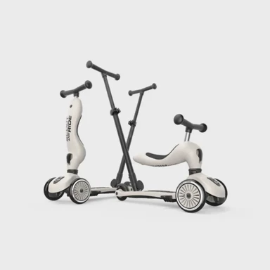 SCOOT&RIDE Guralica i romobil Highwaykick 1 Push and Go, sivi