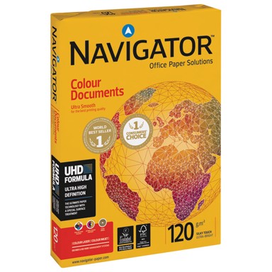 NAVIGATOR Papir A4 120 g Colour Documents, 250 listova