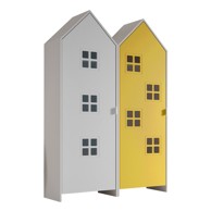 VIPACK Žuta /bijela dječja garderoba 115x171,5 cm CASAMI BRUGES