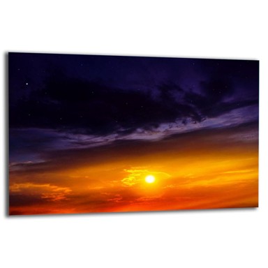 TMK ARTDEKO staklena zaštitna ploča za štednjak 80 x 52 cm, motiv nebo