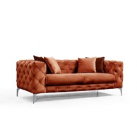 ARTIE Narančasta baršunasti sofa 197 cm Como, 197x90x73 cm