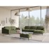 MAKAMII Zelena baršunasti sofa 202 cm Nalu, 202x95x80 cm