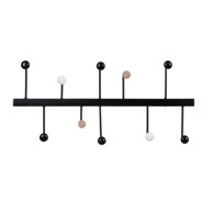  IXIA Crna metalna zidna vješalica