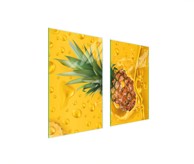 TMK Staklena zaštita za štednjak ili ploču za kuhanje 75x52, ananas