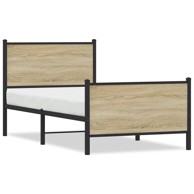 Metalni okvir kreveta s uzglavljem i podnožjem 90 x 200 cm