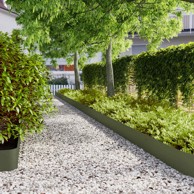 Rubovi za travnjak 10 kom Maslinasto zeleni 20x103 cm