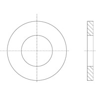 Podložna pločica oblik A DIN125 A 4,3 za M4 ZN