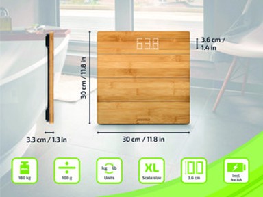 SOEHNLE Osobna digitalna vaga Style Sense Bamboo Magic