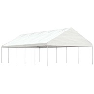 Sjenica s krovom 11,15 x 5,88 x 3,75 m polietilen, bijela
