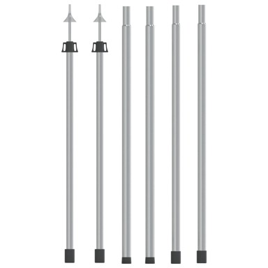 Teleskopske šipke za ceradu, aluminij, 102 – 260 cm, 2 kom