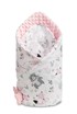 Dvostrani poplun za bebe Minky 80x80cm, roza