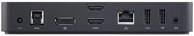 DELL Priključna stanica D3100, USB 3.0, Ultra HD/4K, tri zaslona, crna, obnovljena