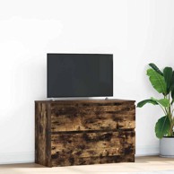 TV Ormarić dimljeni hrast 80x35x54 cm konstruirano drvo