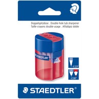 STAEDTLER Šiljilo, metalno, s PVC spremnikom, 2 rupe