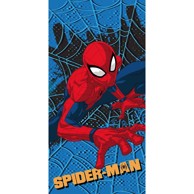 JERRY FABRICS Crveni/plavi dječji ručnik od mikrovlakana, 70x140 cm Spider-man
