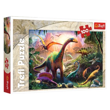TREFL Puzzle dinosauri, 100 kom