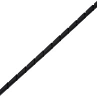 HELOS Spiralni kabelski bužir Ø4–50 mm, 10 m, crni