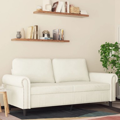 Dvosjed krem 140 cm baršunasti
