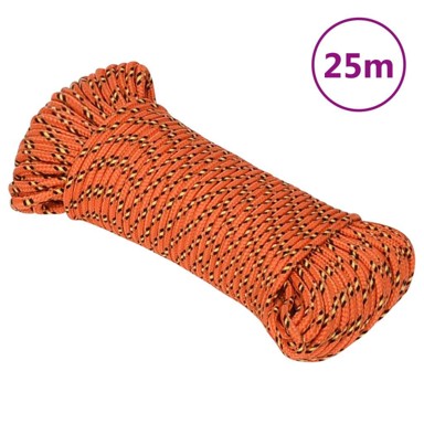 Brodski konop, narančasti, 5 mm, 25 m, od polipropilena