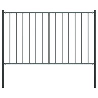 Panel za ogradu sa stupovima čelični 1,7 x 1,25 m antracit
