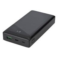 DELTACO Powerbank 20 000 mAh, 1x USB-C PD, 1x USB-A, brzo punjenje 