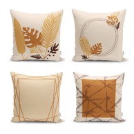 MINIMALIST CUSHION COVERS Narančasto-bež jastučnice u setu 4 43x43 cm 
