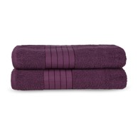 GOOD MORNING Bordo pamučni ručnici u setu 2 kom od frotira 70x140 cm