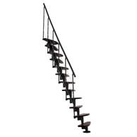 Kružne stepenice Nizza orah-crno