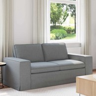Sofa metalna 182 x 80 x 82 cm, svijetlo siva