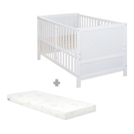 ROBA Bijeli dječji krevet s podesivom visinom 70x140 cm Easy Sleep