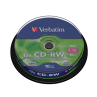VERBATIM CD-RW 12x, 700 MB, 10 kom