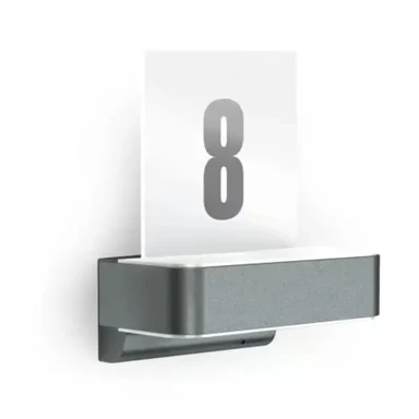 LED vanjska zidna svjetiljka L820 sc, sa senzorom, 9,8W, 3000 K, 679 lm, antracit