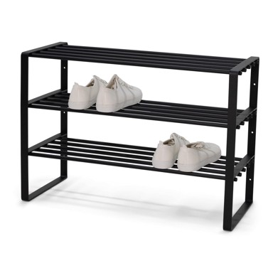 SPINDER DESIGN Crni metalni ormarić za cipele Rex