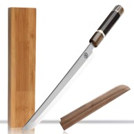 Kuhinjski nož Sa-21784 za sushi Kp21784, crni, smeđi i bijeli