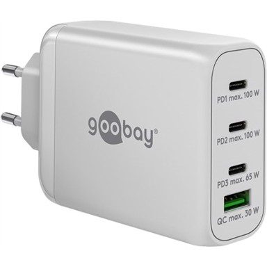 GOOBAY Punjač 65556 za laptop i mobitel AC Fast Charging Indoor, bijeli