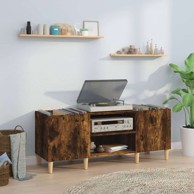 Ormarić za ploče, 121x38x48 cm, dimljeni hrast