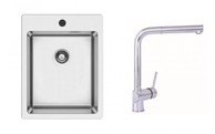 SINK SOLUTION Set sudoper i slavina Cordoba, inox