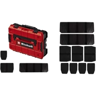 EINHELL Sistemski kofer E-Case SF, s pregradama, crna/crvena