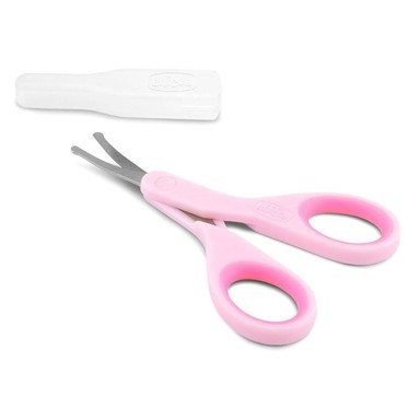 CHICCO Škarice s poklopcem roze