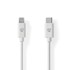 NEDIS Kabel USB-C na lightning, 2 m, bijeli