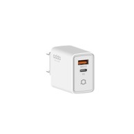 ADDA Zidni punjač Collins CH-007-WH, USB-A i Type C izlazi, 30W, bijela