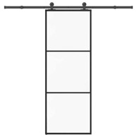 Klizna vrata s priborom od ESG stakla i aluminija 76x205 cm