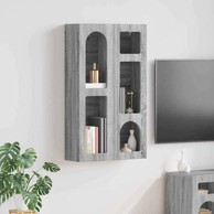 Viseći ormarić od konstruiranog drva 59 x 20 x 100 cm, siva sonoma