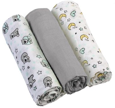 BABYONO Pelene, 3 komada, sive