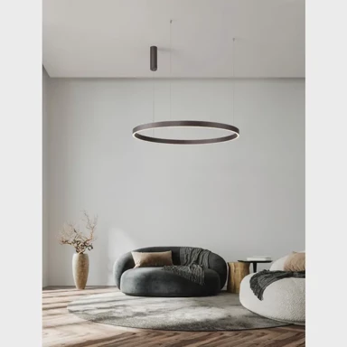 NOVA LUCE Visilica Elowen LED 106 W, 3000 K, 4899 lm NL9345651, brushed brown coffee