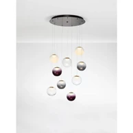 SILENZIO Visilica, NL9190213, LED, prigušiva TRIAK, IP20, 3000 K, 46 W, staklo, crna
