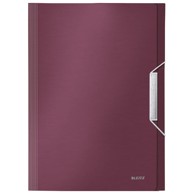 LEITZ Mapa za kućni budžet 6 pregrada s gumicom PP Style 39570028 bordo