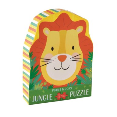 FLOSS&ROCK Slagalica Jigsaw Puzzle Jungle, 12 komada